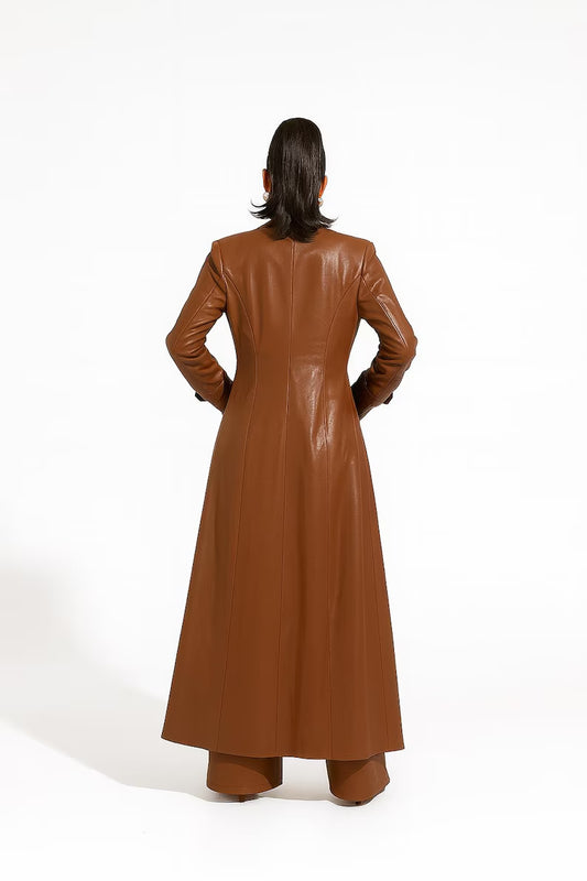 Women Brown Full Suit