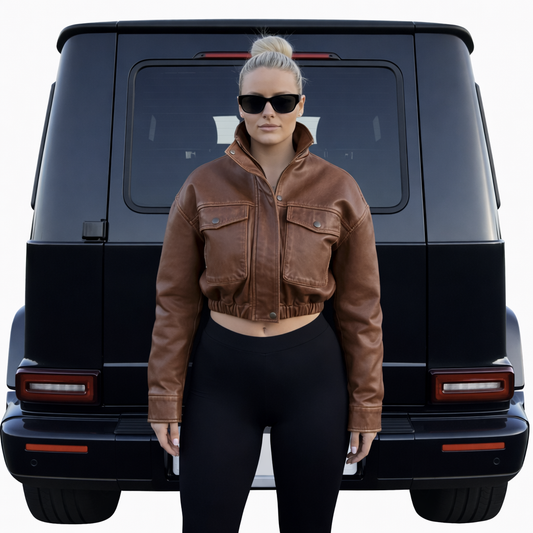 Women Fur Brown Jacket